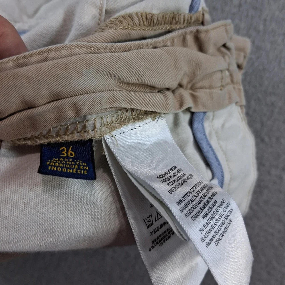 Polo Ralph Lauren Shorts Mens 36 Tan Stretch Classic Fit Chino Khaki Modern Prep